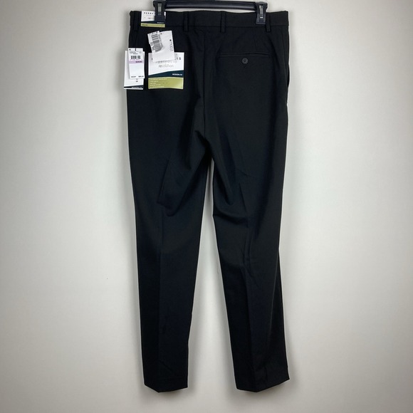 Perry Ellis Portfolio Mens Modern fit Dress Pants 36Wx32L Black E04531D - Picture 5 of 5